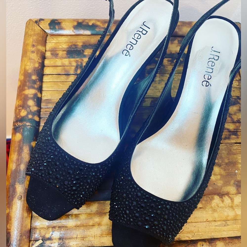 Vintage J Renee black studded shoes
